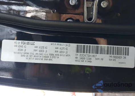 2016 Dodge Charger R/T z USA, uszkodzony, nr VIN 2C3CDXCT5GH110617